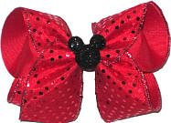 Large Bow with Glitter Mouse Pin