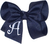 Navy and White Monogrammed Initial