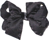 Black Medium Double Layer Bow
