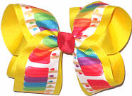 Large Popsicles over Maize Double Layer Overlay Bow