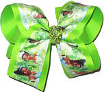 Large Tiana over Lypple Double Layer Overlay Bow